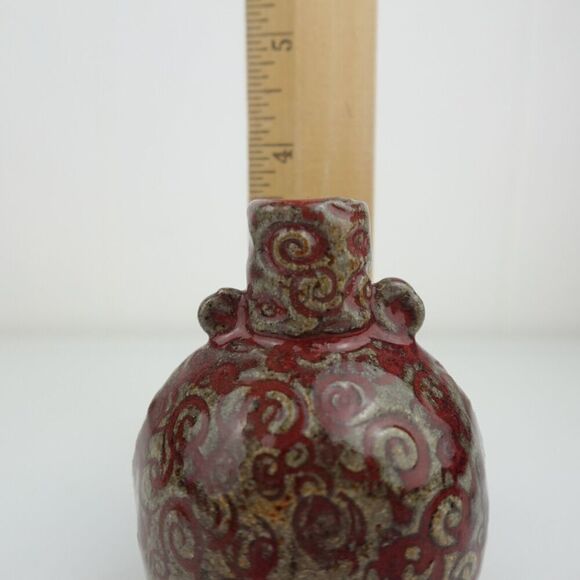 Studio Pottery Small Vase/Incense Holder Signed by the Artist - Picture 7 of 7
